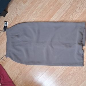 NWT Rena Rowan Long grey Skirt, Size 6